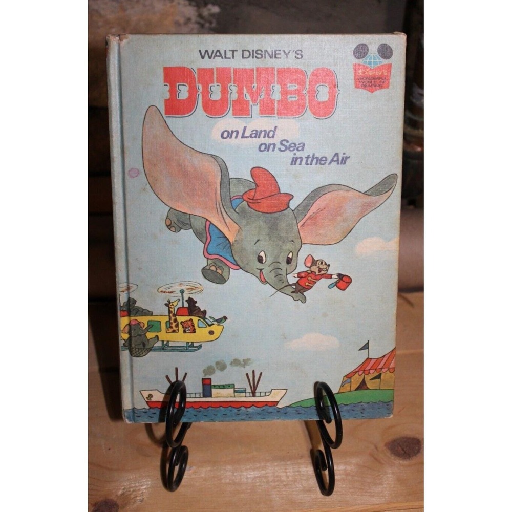 Vintage Book - Walt Disney's Dumbo : On Land, on Sea, in the Air